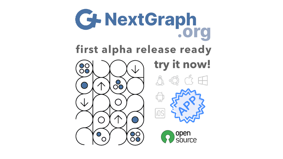 We have released our apps in alpha version. Try it now! And discover what we propose for the future of the Web of Data, with local-first, interoperable and malleable software that empowers every user with regained control over their data and privacy. NextGraph is end-to-end encrypted, and is based on CRDTs for the Semantic Web.