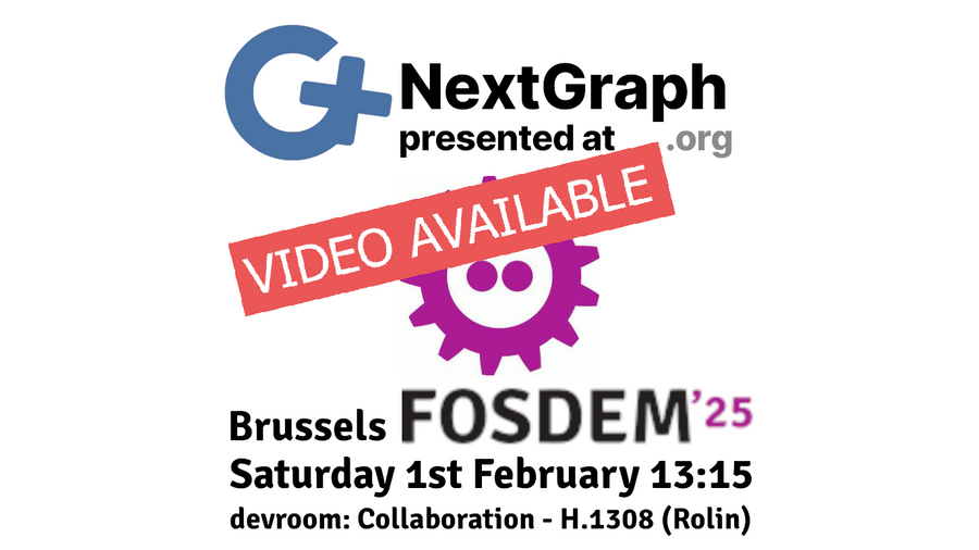 NextGraph presents at FOSDEM 2025